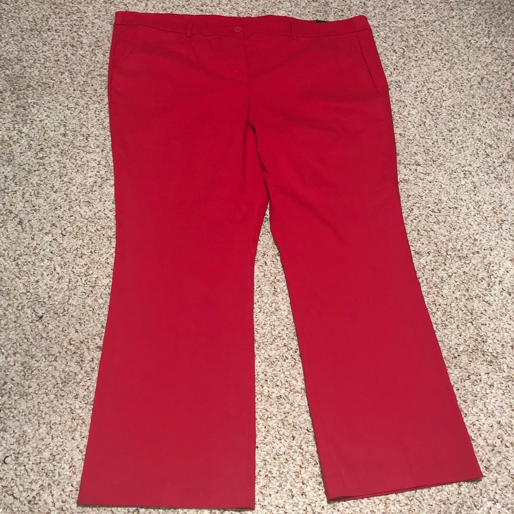 COPY - Red bootcut trousers